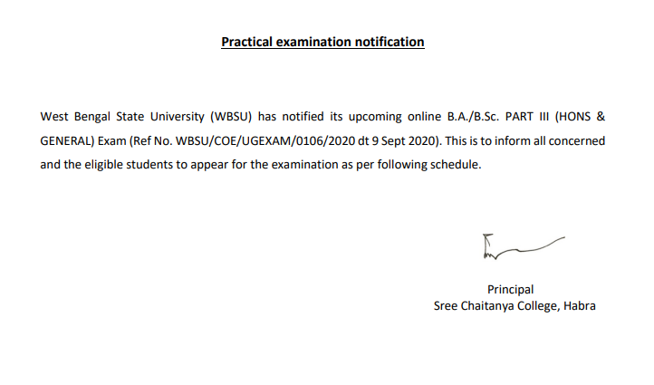 (2020.09.16) Examination Schedule  Online B.a.b.sc. Part Iii